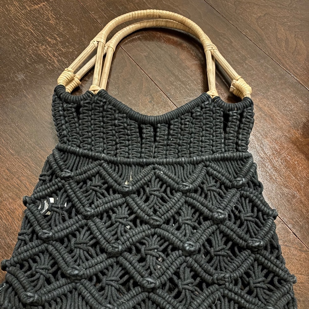 Anthropologie Amara Tote Bag - Black - NWT